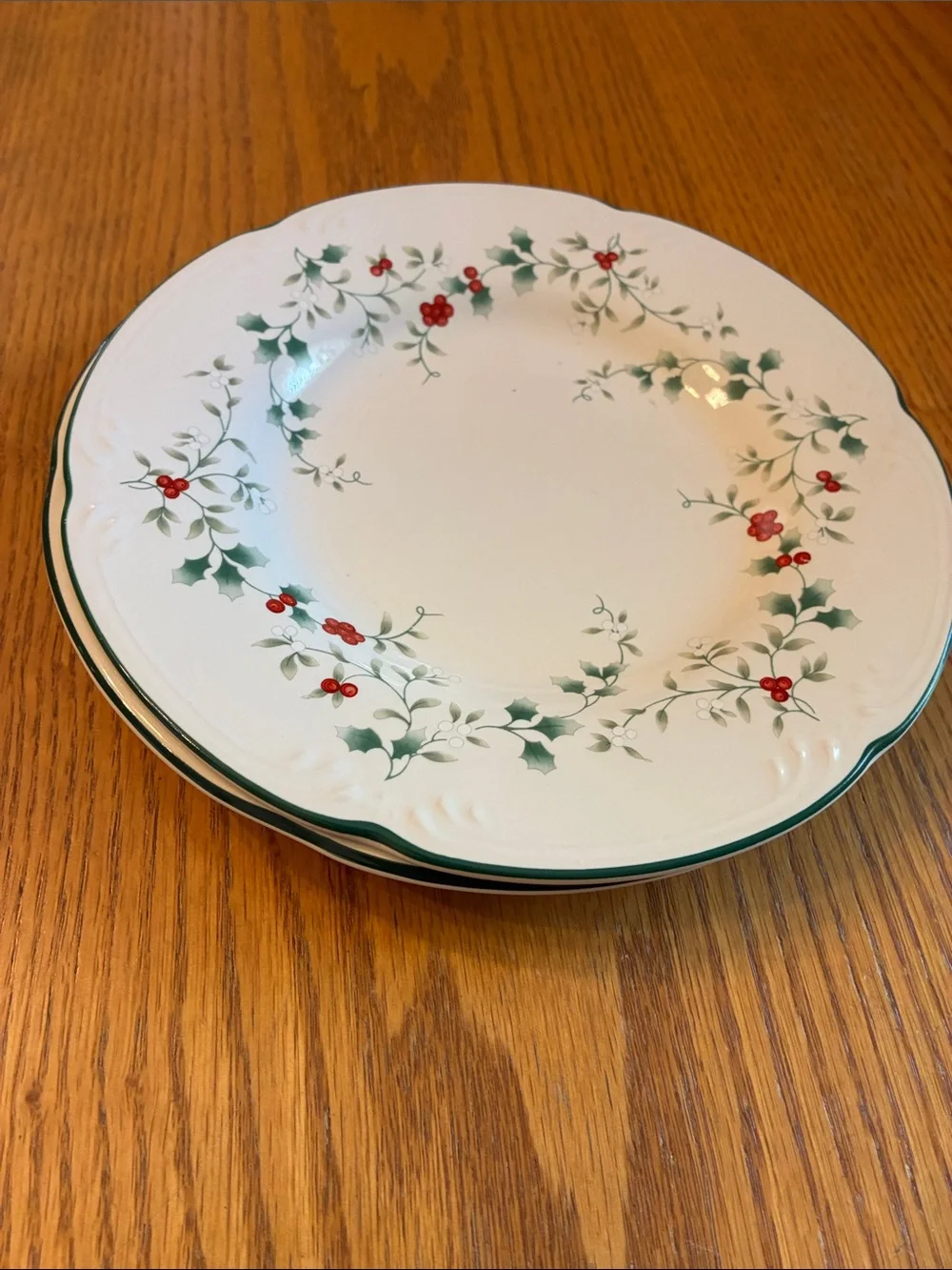 Pfaltzgraff Winterberry PEACE & JOY Mugs & Saucers - Picture 6 of 10